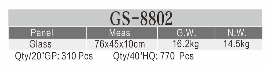 玻璃爐(GS-8802)參數(shù)